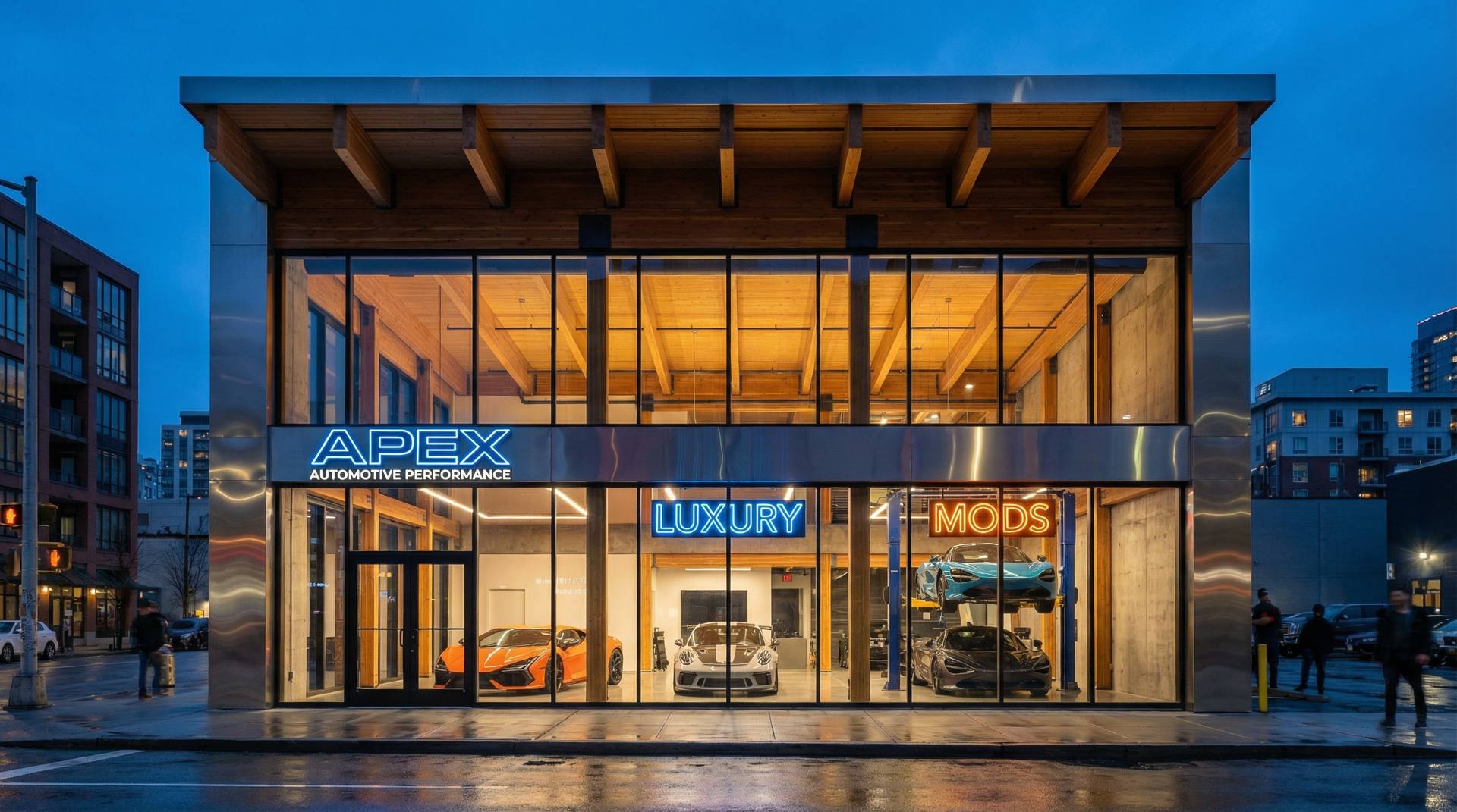 蘑菇视频修车改装公司门店